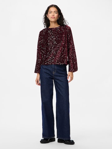 PIECES Bluse 'PCKAM' in Rot