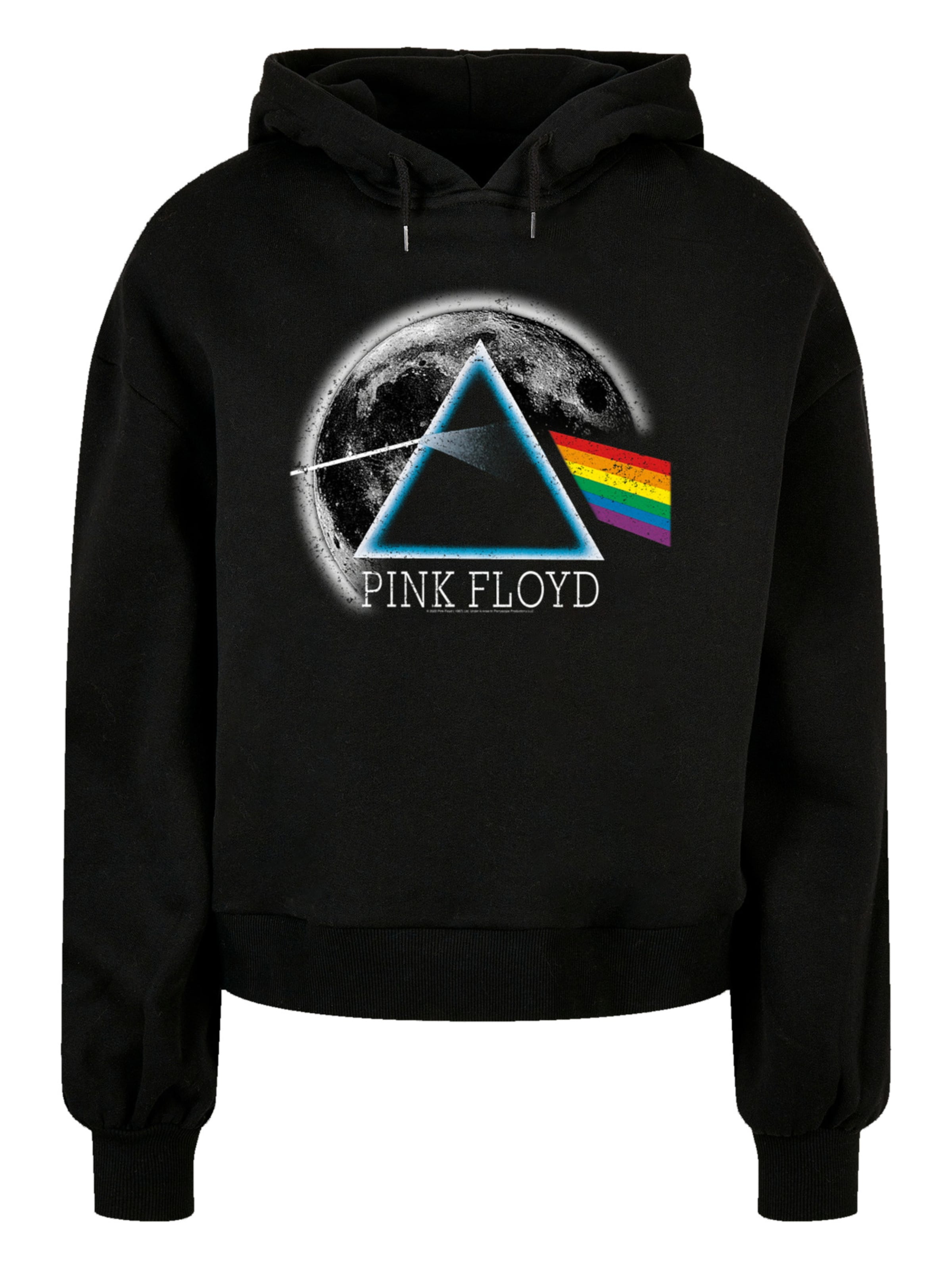 F4NT4STIC Sweatshirt 'Pink Floyd Dark Side of The Moon' in Zwart: voorkant
