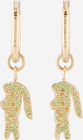 LACOSTE Earrings 'CROCODILE' in Gold: front