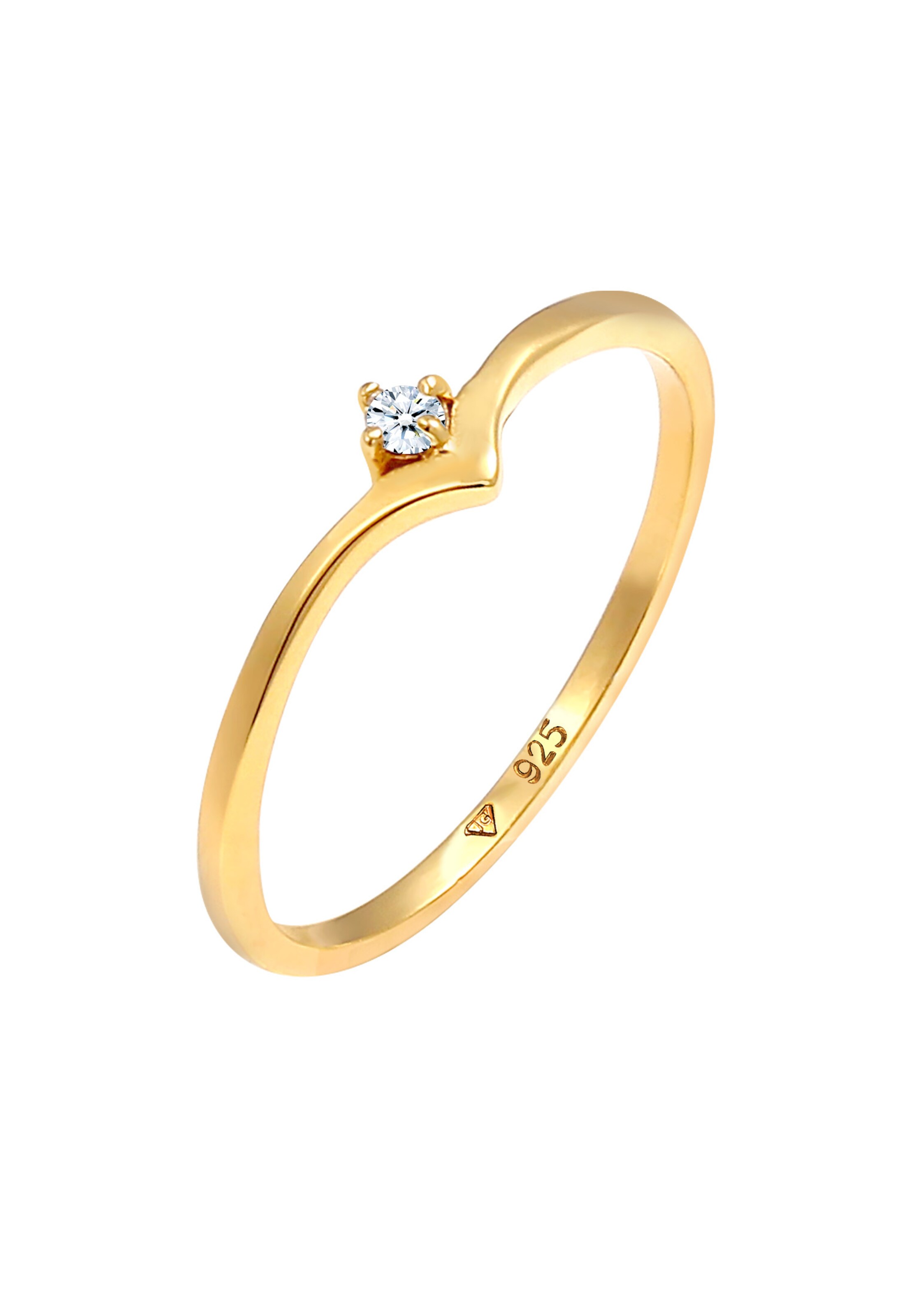 Elli DIAMONDS Ring in Gold: front