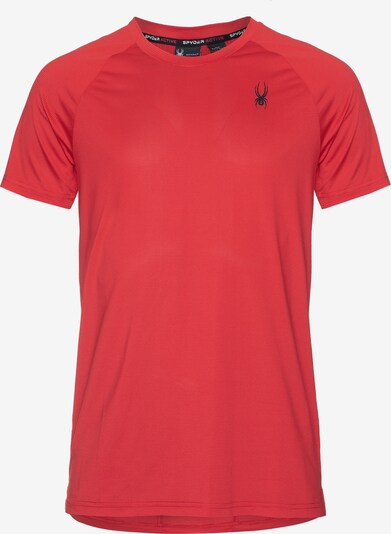 Spyder Функционална тениска в сиво / червено / бяло, Преглед на продукта