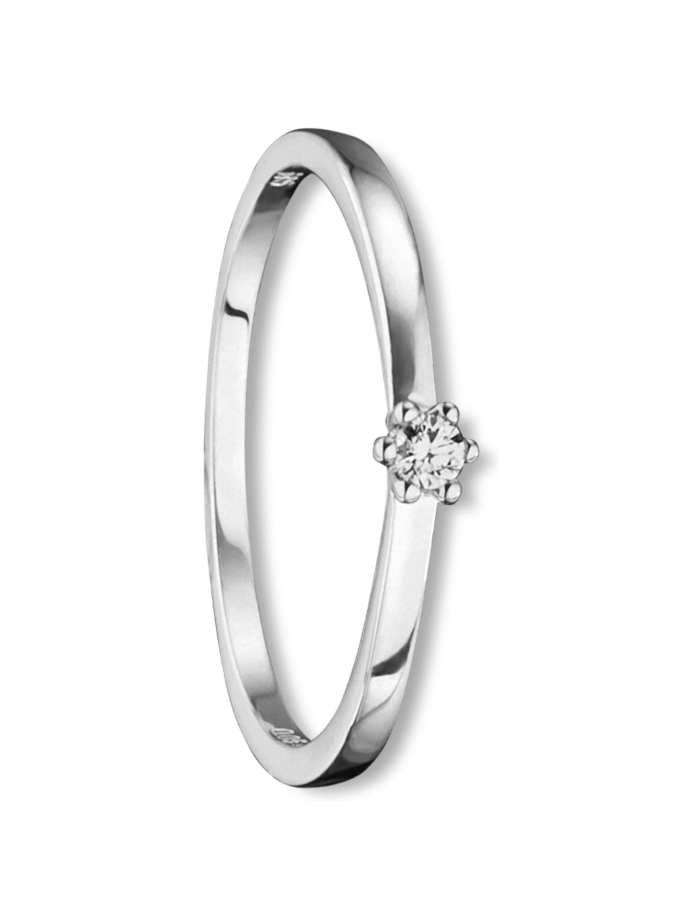 ONE ELEMENT Ring in Silber: Vorderseite