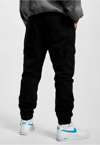 DEF Loosefit Cargojeans in Zwart