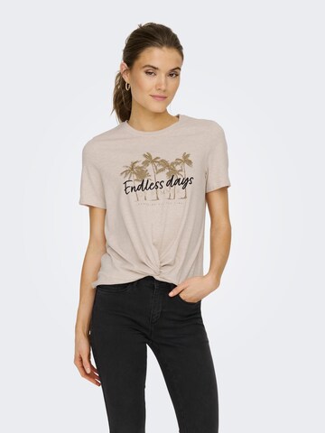 ONLY - Camisa 'PALMIE' em bege: frente