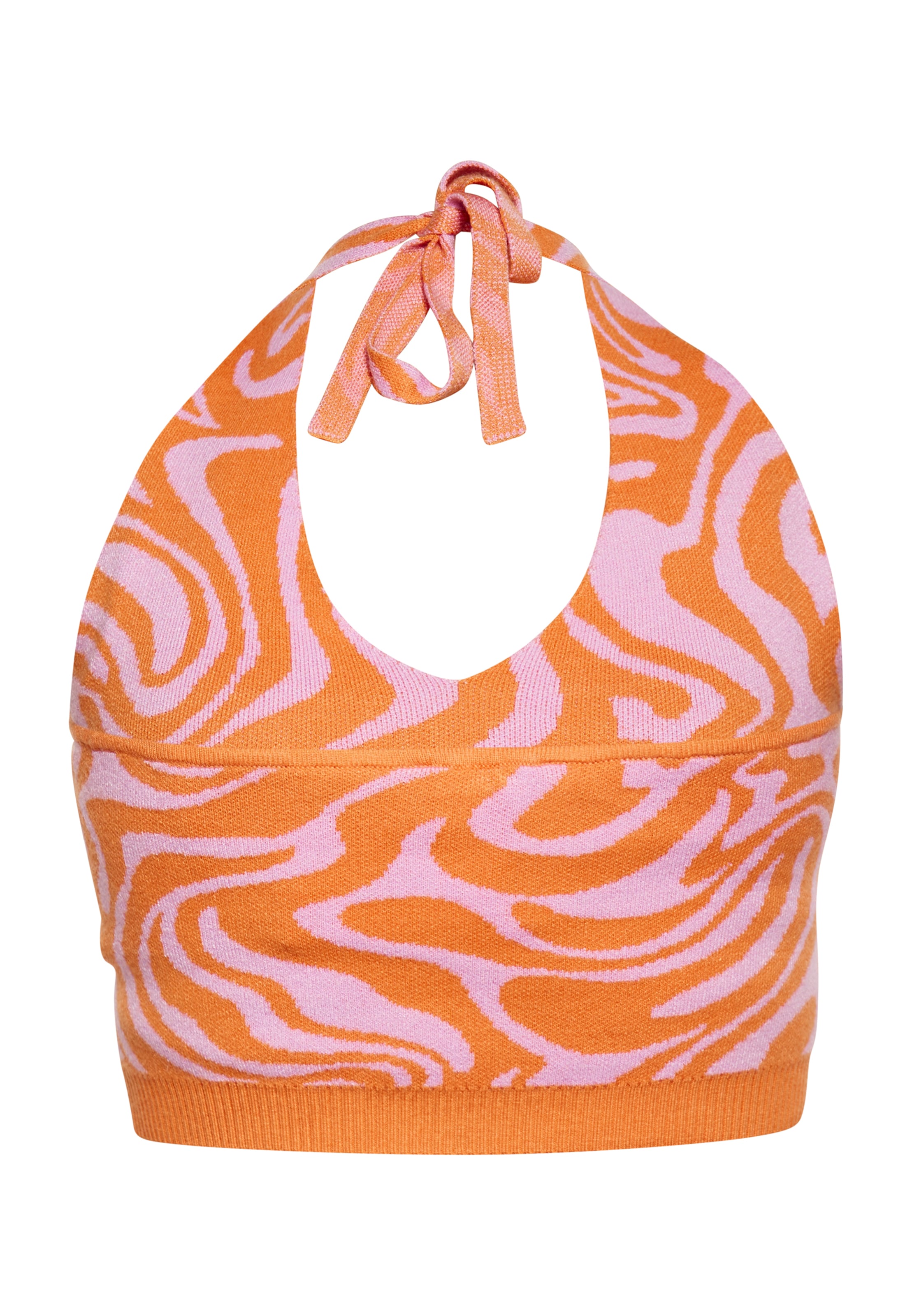 MYMO Вязаный топ в Оранжевый