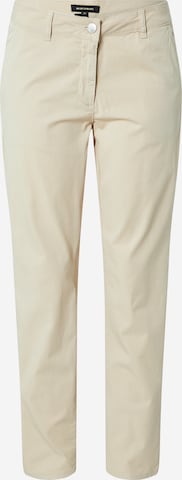 MORE & MORE Slim fit Chino Pants in Beige: front