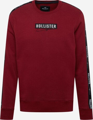 HOLLISTER Sweatshirt 'EMEA' in Rot: front