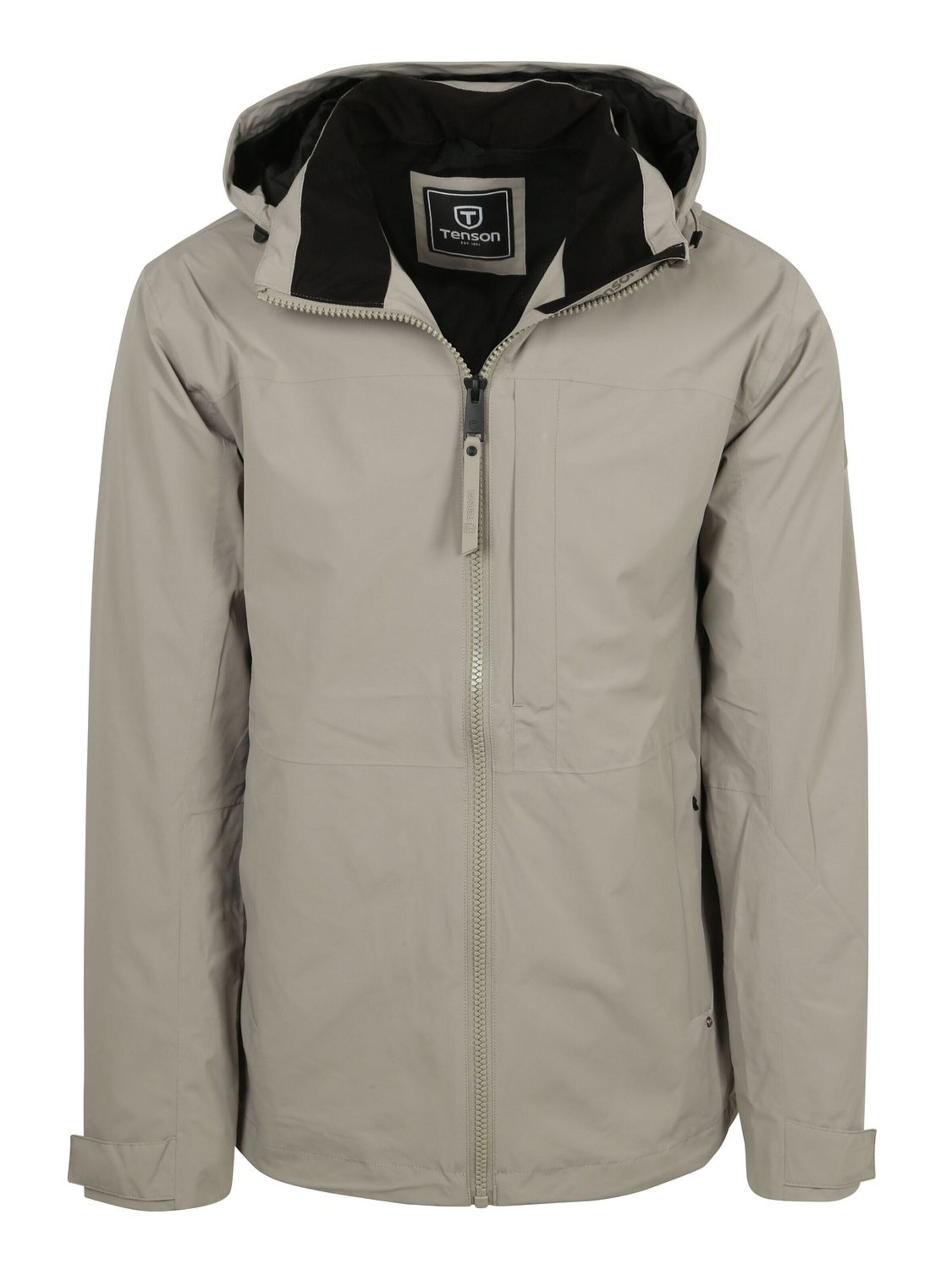 TENSON Winter coat 'Dustin' in Grey: front