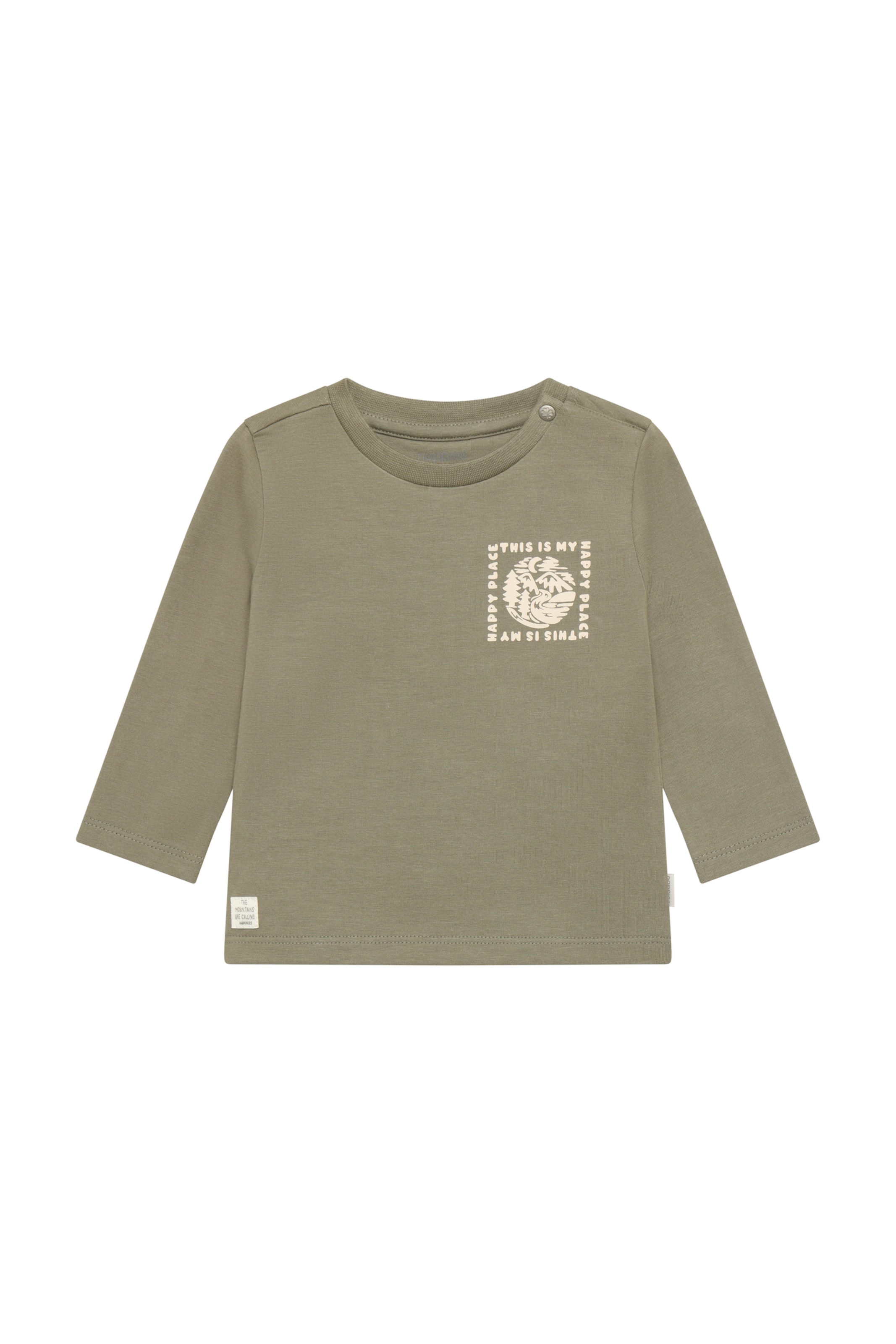 Noppies T-Shirt en 50 en crème / vert, Vue avec produit