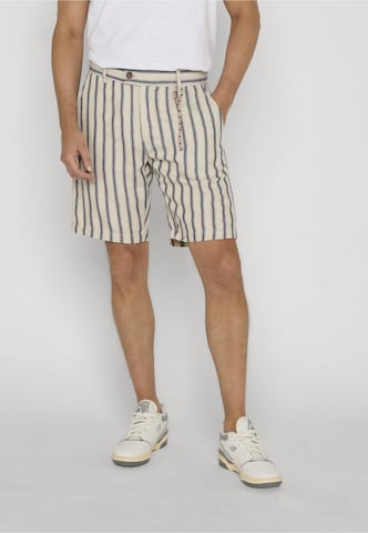 INDICODE JEANS Normalny krój Chinosy 'Monet' w kolorze niebieski: przód