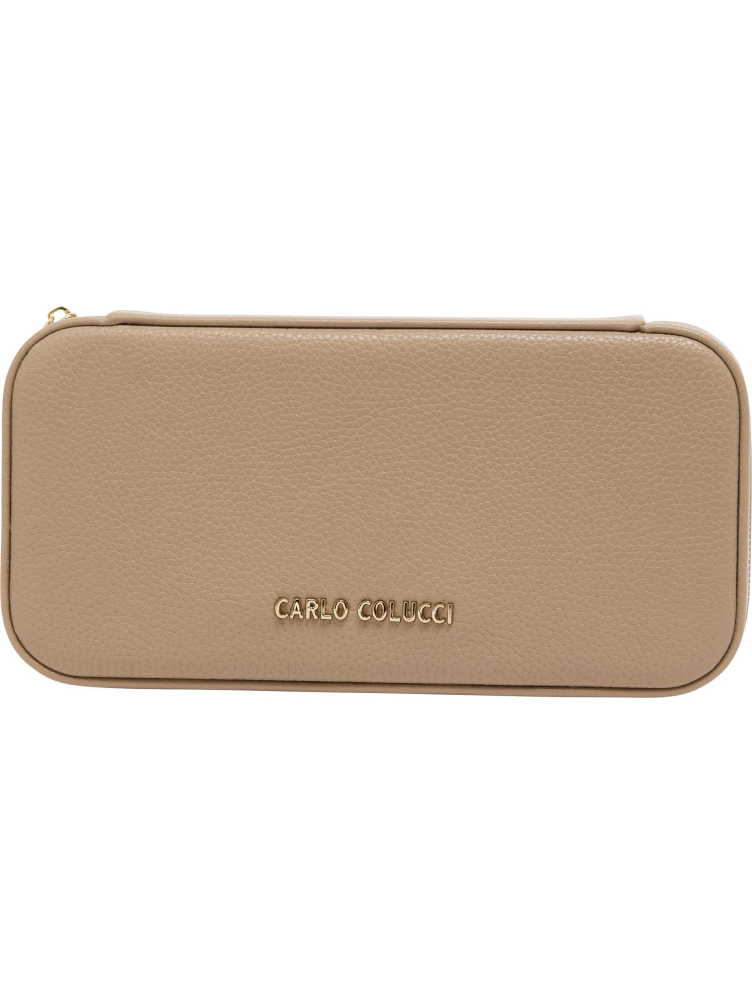 Trousses de toilette 'DeGiovanni ' Carlo Colucci en beige : devant