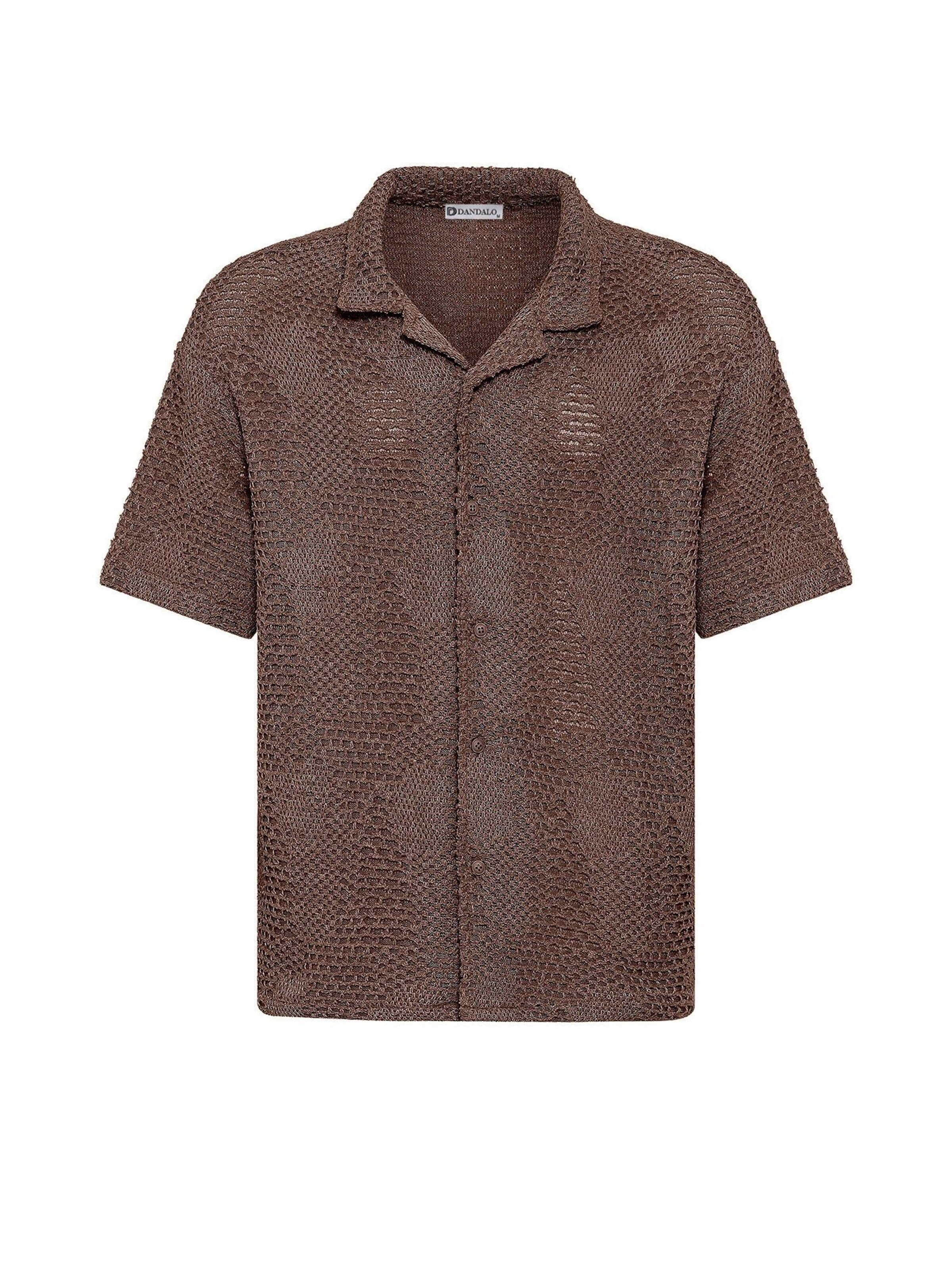 Dandalo Regularny krój Koszula w kolorze brązowy: przód