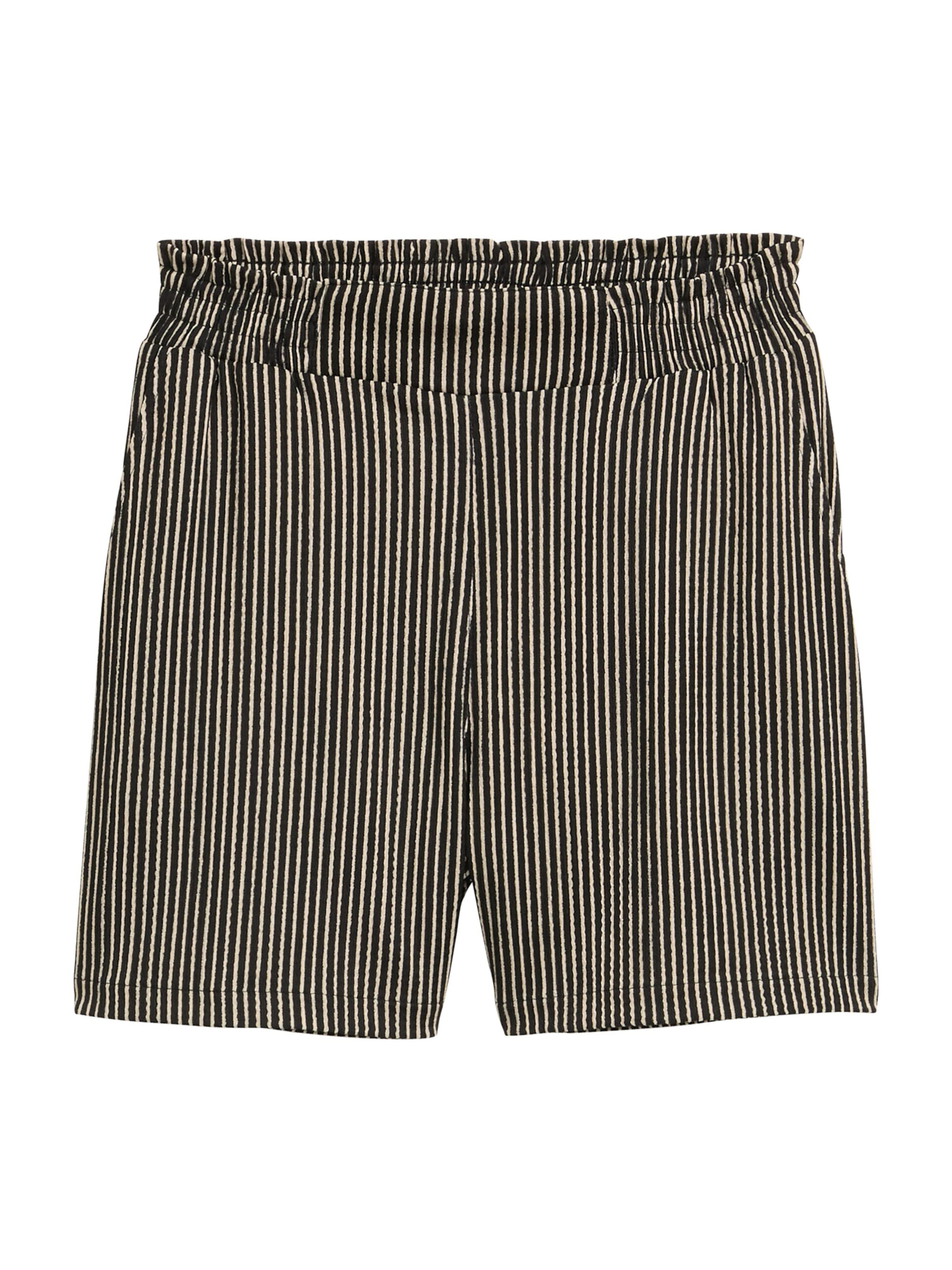 TOM TAILOR DENIM Loosefit Παντελόνι σε μαύρο: μπροστά