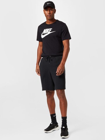 Nike Sportswearregular Hlače - crna boja