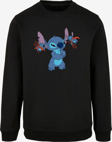 ABSOLUTE CULT Sweatshirt 'Lilo And Stitch - Little Devils' in Black: front