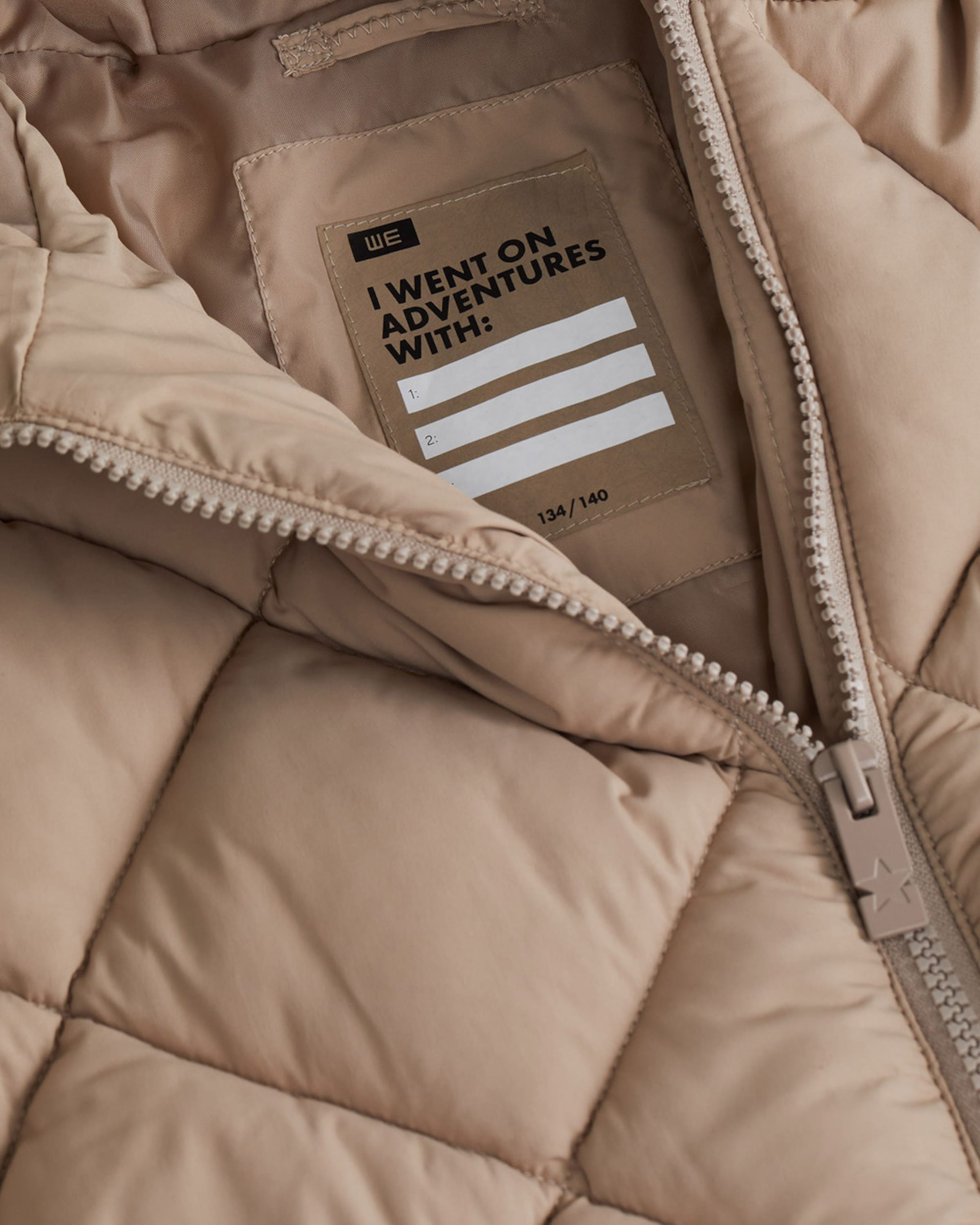 WE Fashion Winter jacket in Beige