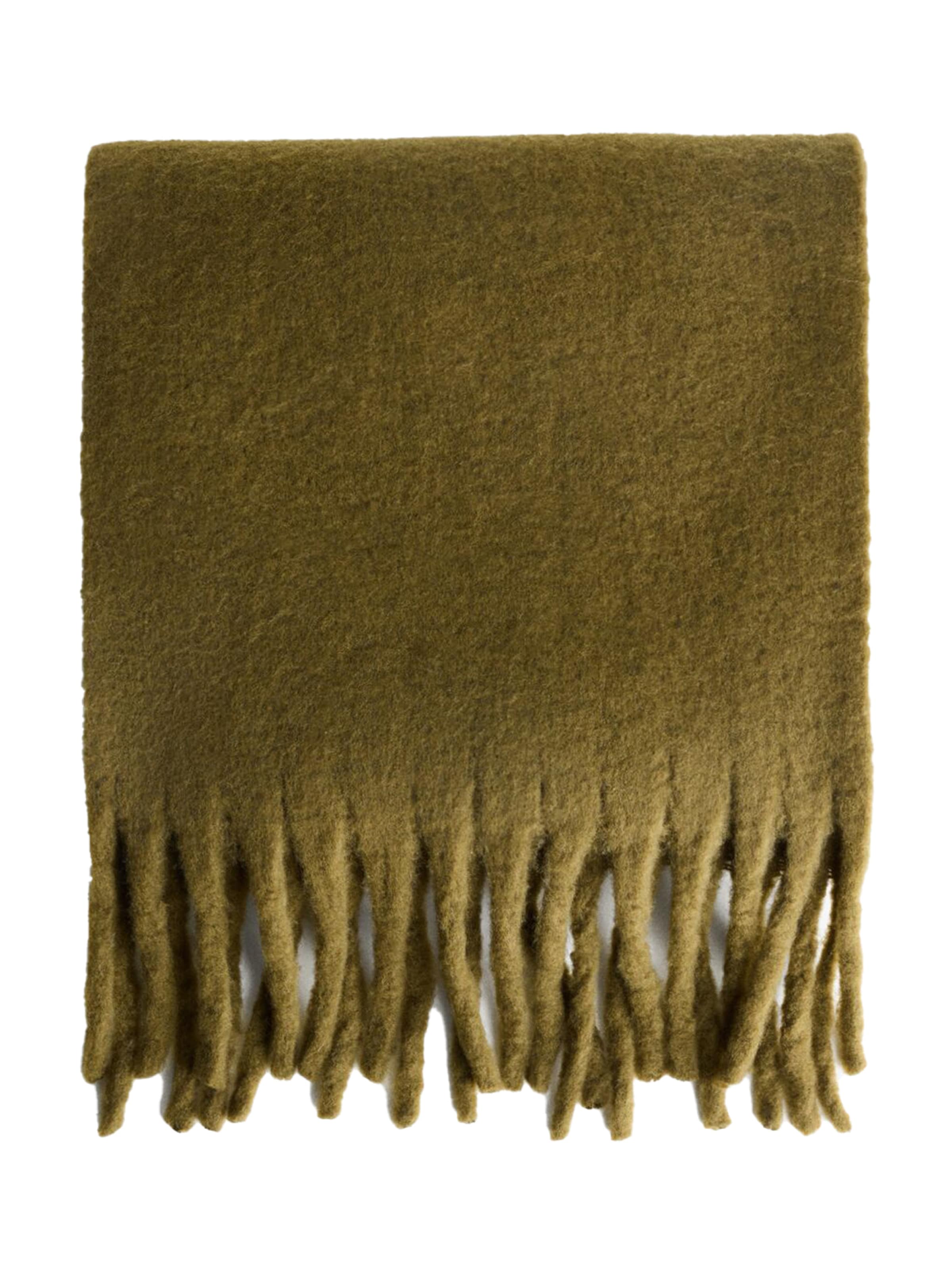 Bershka Oversize šála – zelená: přední strana