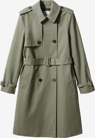 MANGO Between-Seasons Coat 'Polana' in Green: front