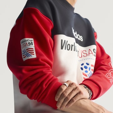 ADIDAS PERFORMANCE Sportovní mikina 'Graphic' – bílá