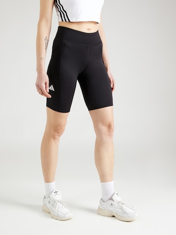 ADIDAS PERFORMANCE Skinny Workout Pants 'MATCH' in Black: front