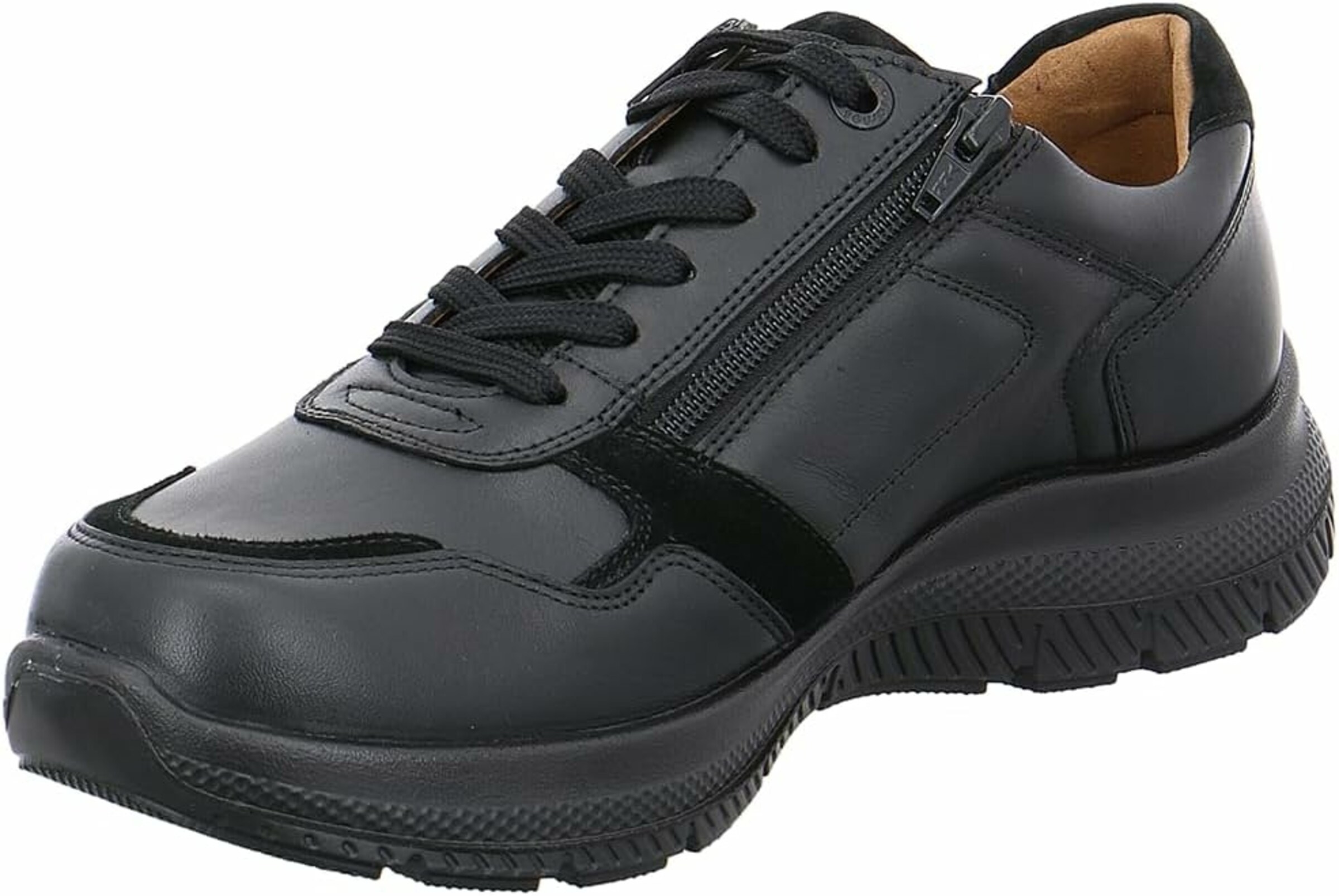 JOMOS Platform trainers in Black: front