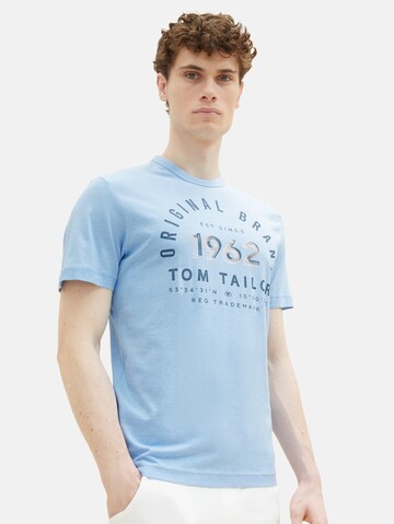 T-Shirt TOM TAILOR en bleu : devant