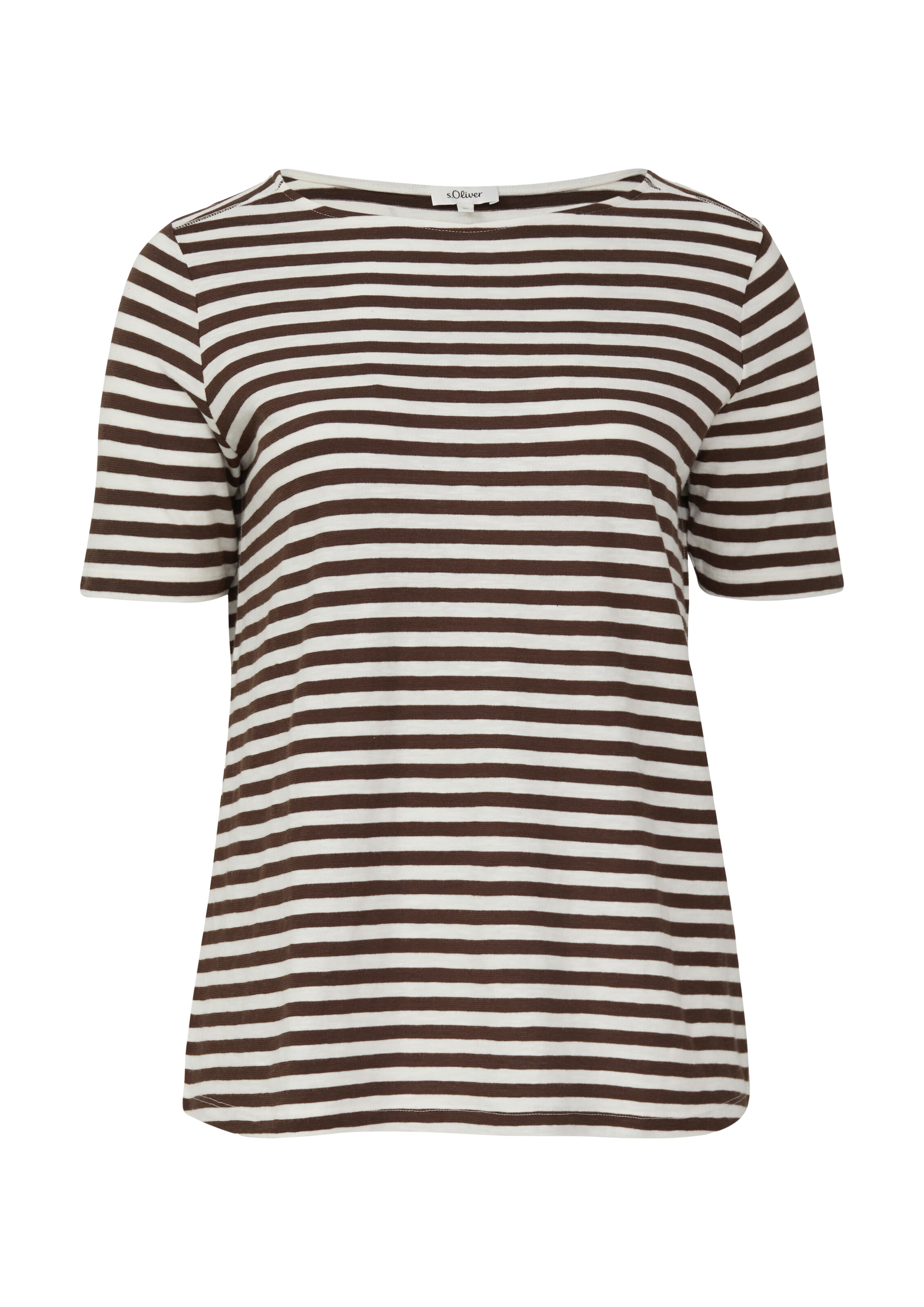 s.Oliver Men Big Sizes T-Shirt in Braun: Vorderseite