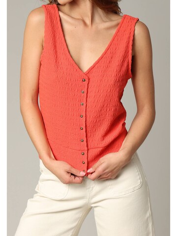 Haut 'Sima' Deeluxe en orange