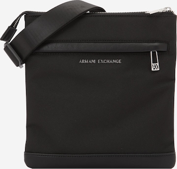 ARMANI EXCHANGETorba preko ramena 'SINGAPORE' - crna boja: prednji dio