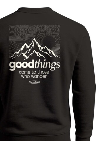 Neverless Sweatshirt 'Good Things' in Black