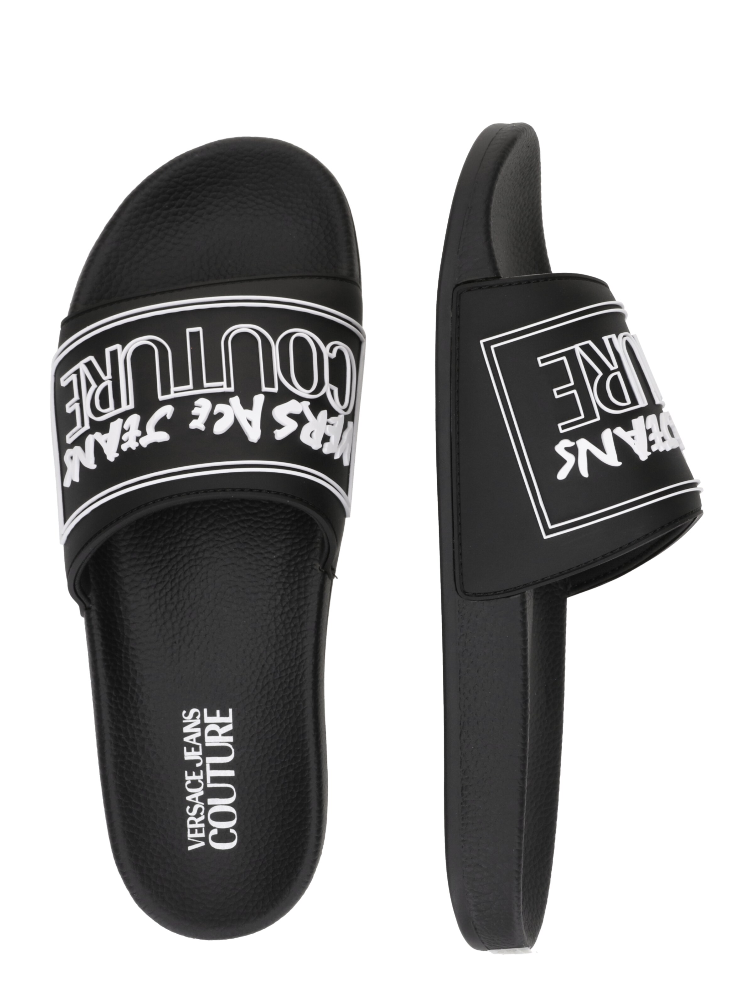 Versace Jeans Couture Pantolette in Schwarz