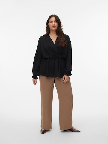 Vero Moda Curve - Pierna ancha Pantalón 'VMCALVA' en marrón