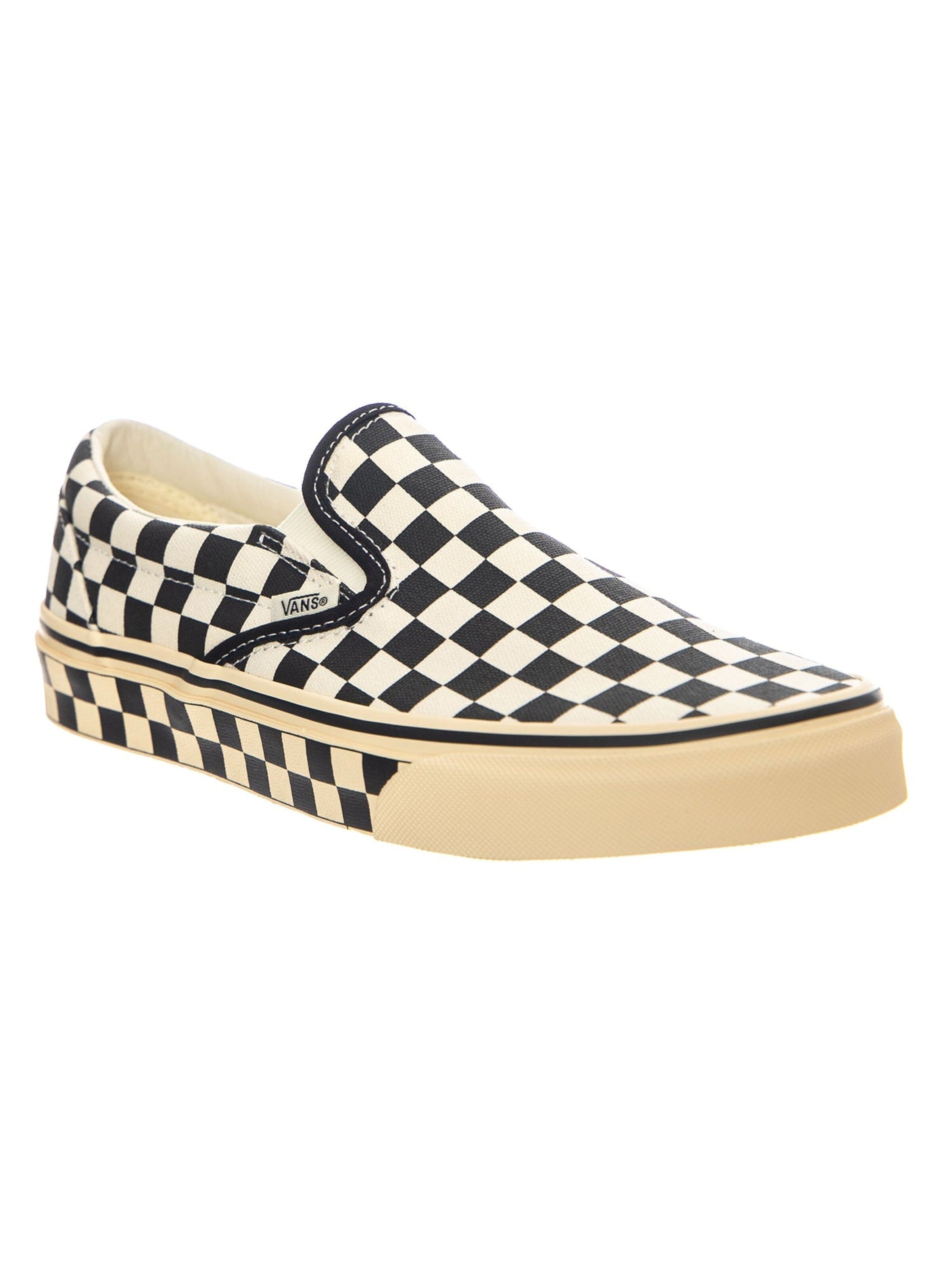 VANS Slip-Ons 'CLASSIC SLIP-ON CHBD BLACK / MARSHMALLOW' in 42 in Black, Item view