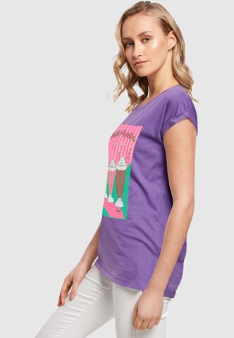 Mister Tee Shirt 'Milkshake' in Purple