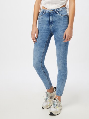 Skinny Jeans de la Tally Weijl pe albastru: față