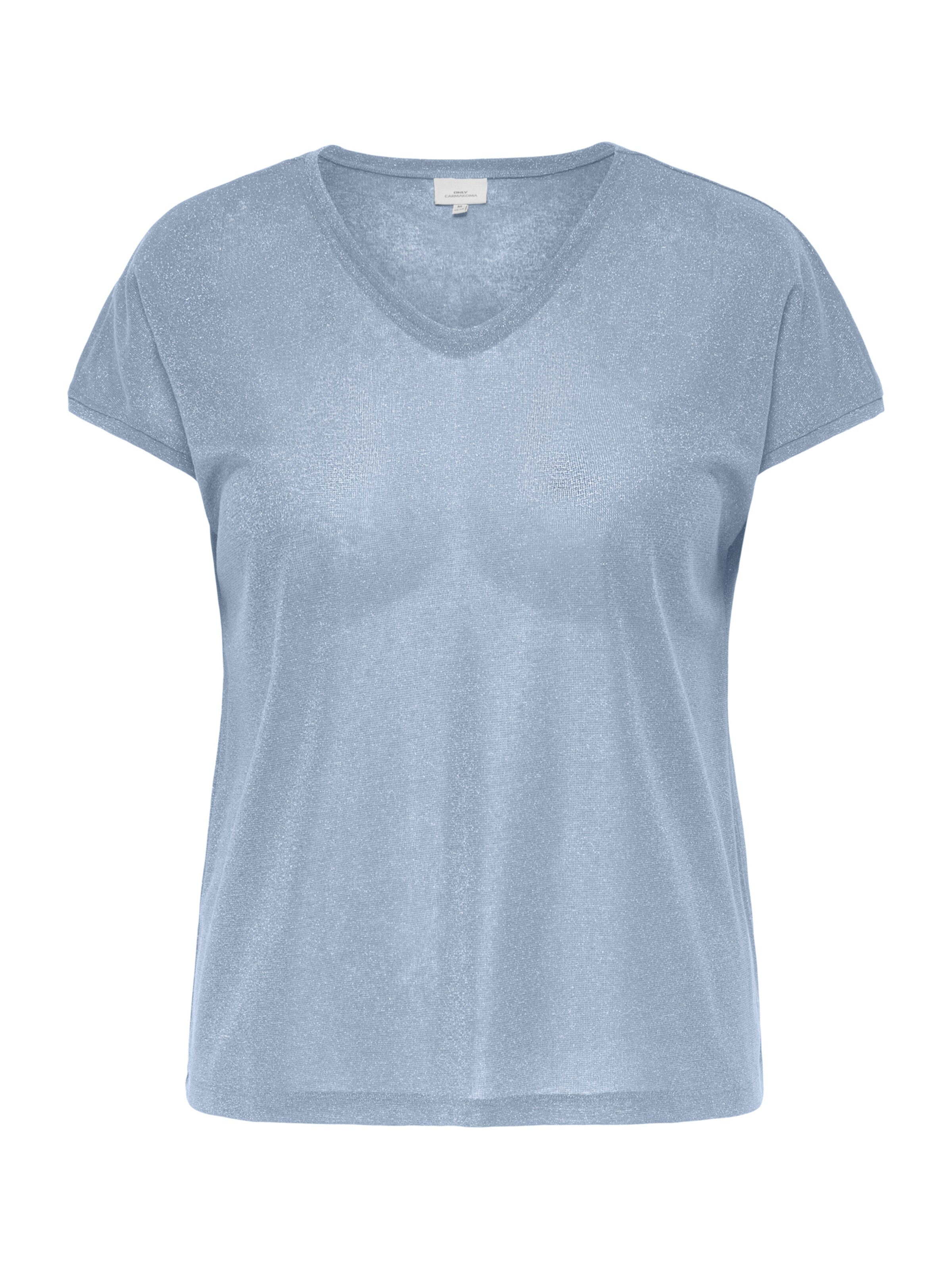 T-shirt 'CARSILVERY' ONLY Carmakoma en bleu : devant