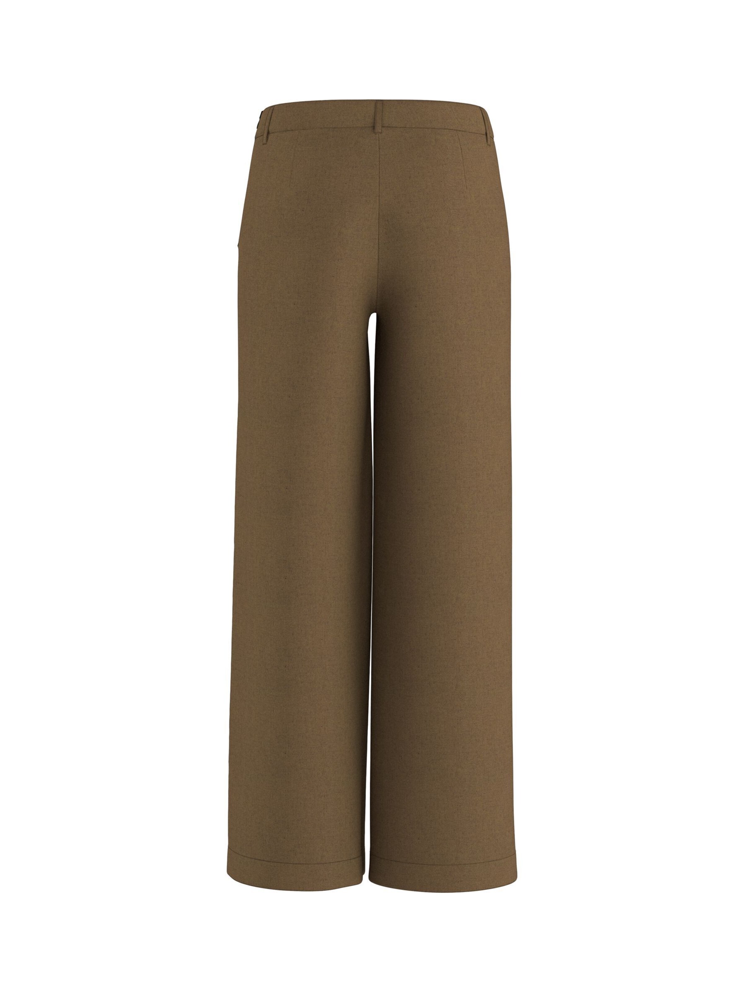 HYPEDROP Wide Leg Bukser 'MAVIS' i brun