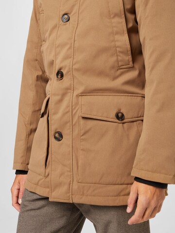 TOM TAILOR - Parka de inverno 'Arctic' em castanho