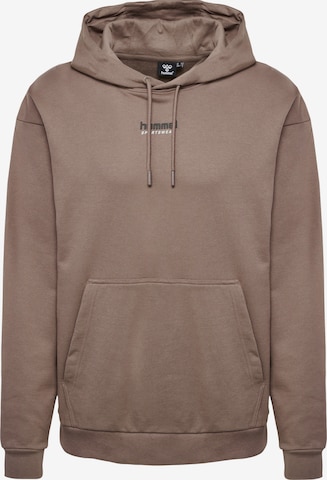 Sweat de sport Hummel en marron : devant