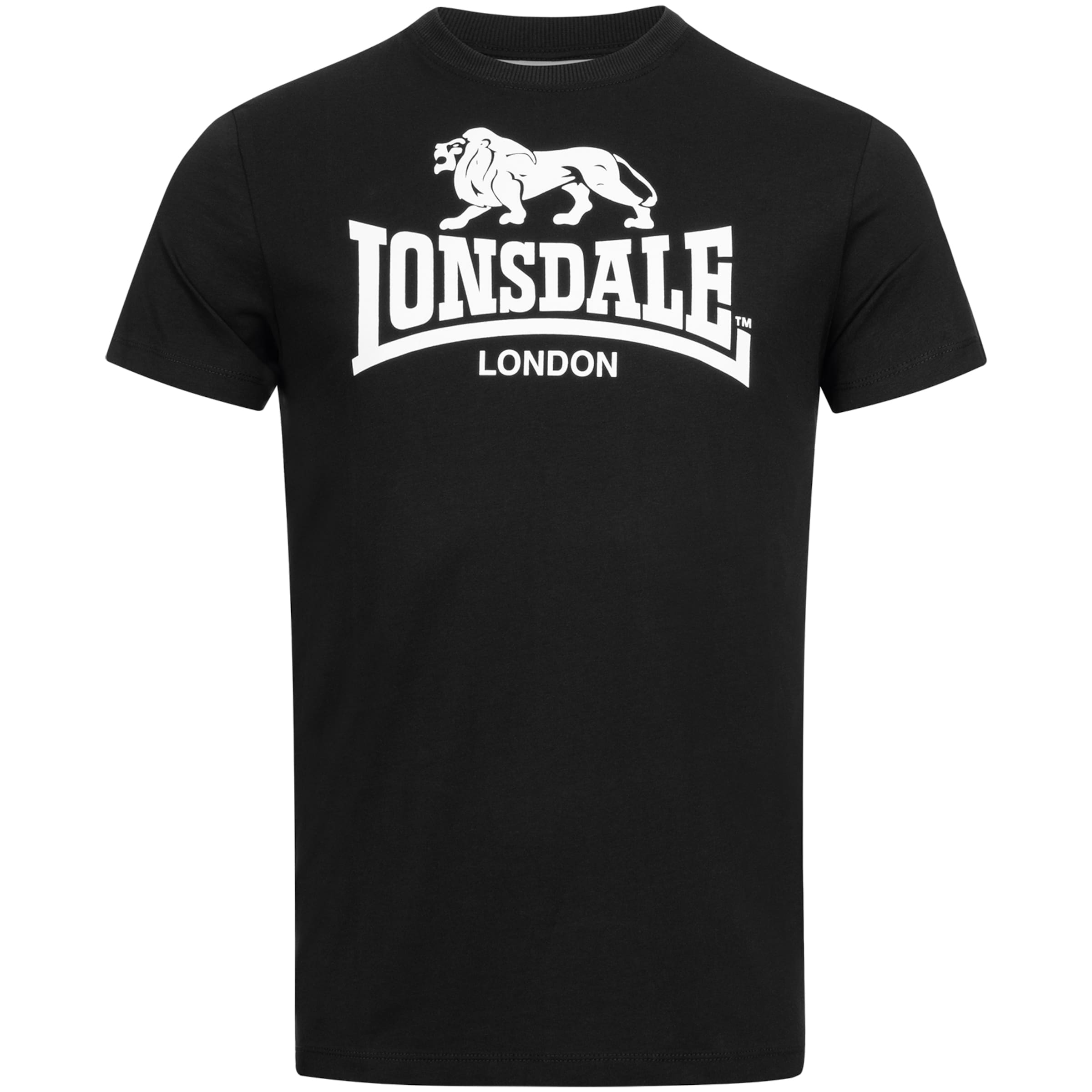 LONSDALE Shirt 'St. Erney' in Black: front