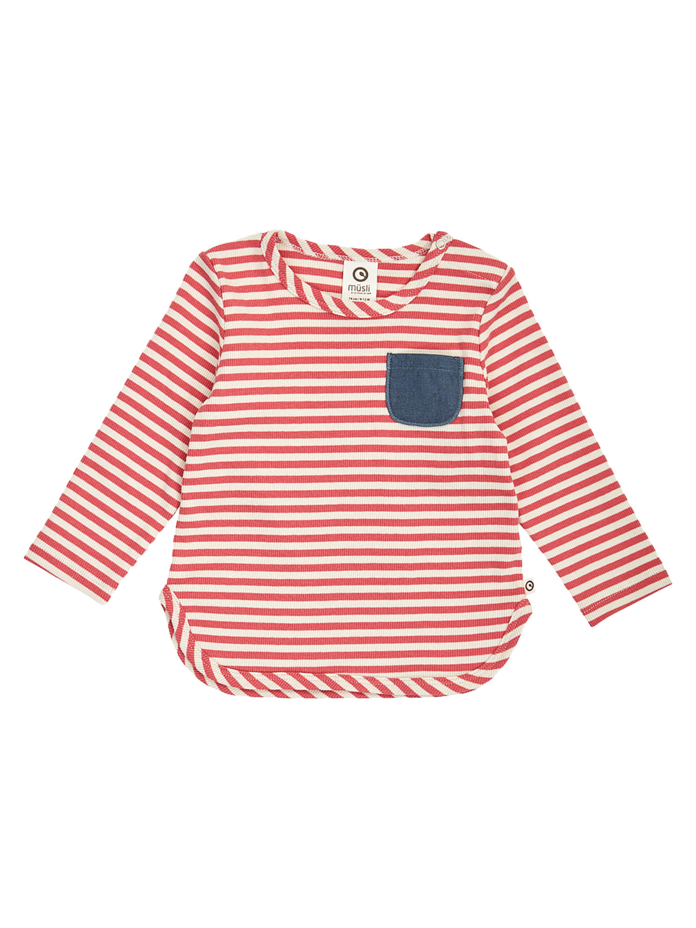 T-Shirt Müsli by GREEN COTTON en rouge : devant