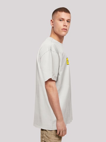 F4NT4STIC Shirt 'DATASOFT Logo yellow Retro Gaming SEVENSQUARED' in Grey
