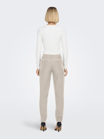 ONLY Regular Trousers with creases 'VERONICA-ELLY' in Beige