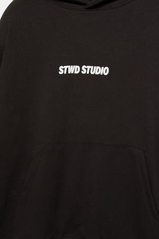 Sweat-shirt 'STWD STUDIO' Pull&Bear en noir