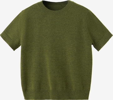 Pullover 'NEKKIN' di MANGO in verde: frontale