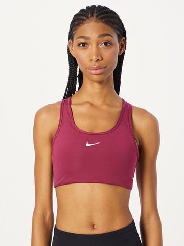 NIKE Bustier Sport-BH in Pink: predná strana