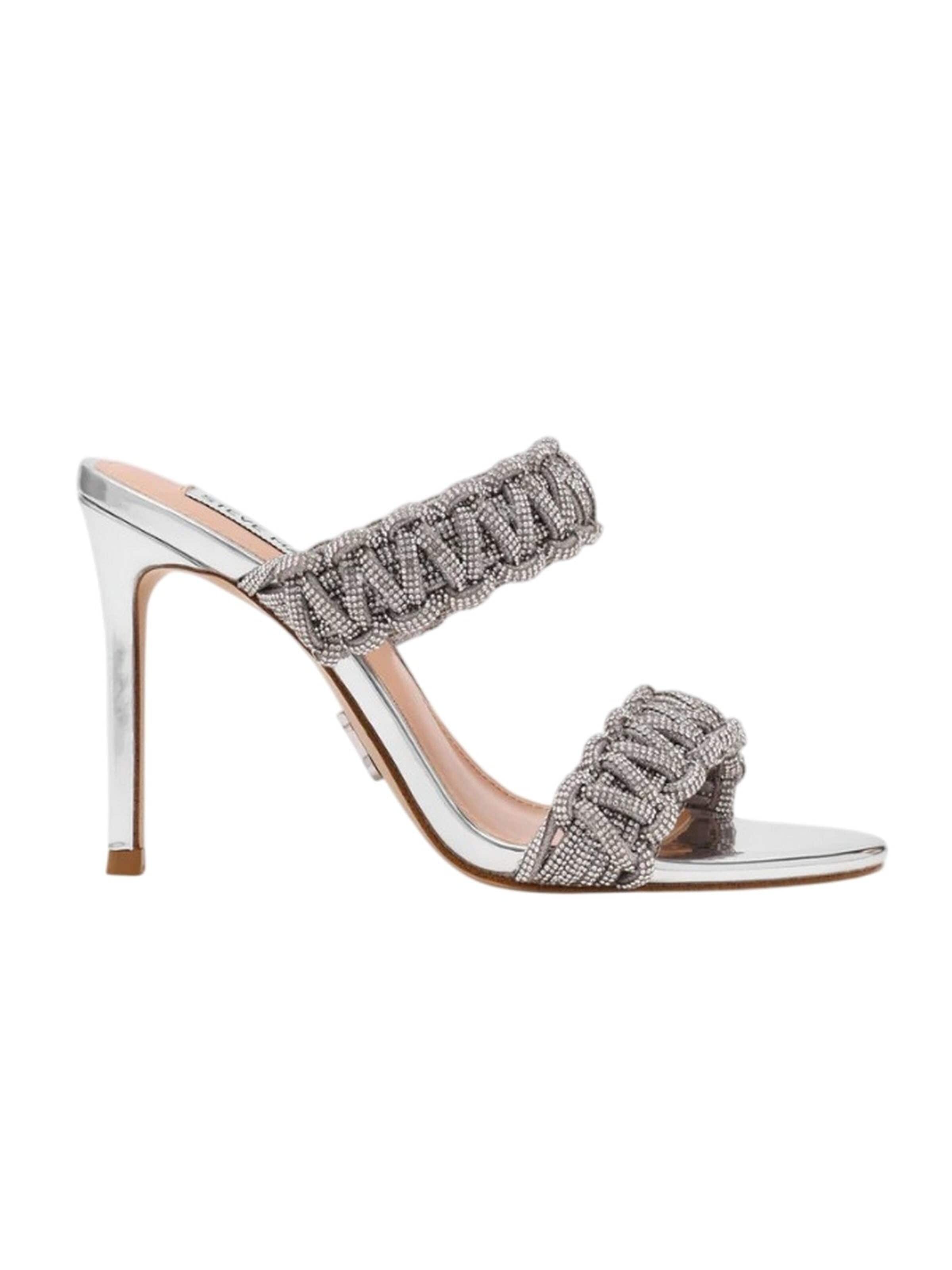 STEVE MADDEN - Zapatos con plataforma en plata: frente