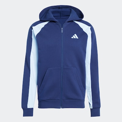 ADIDAS SPORTSWEAR Athletic Zip-Up Hoodie in Gentian / Light blue, Item view