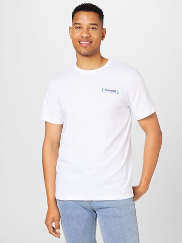 T-Shirt fonctionnel Hummel en blanc : devant