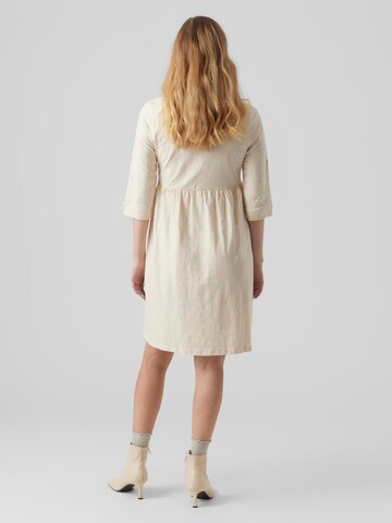 Robe-chemise 'Evi Lia' MAMALICIOUS en beige